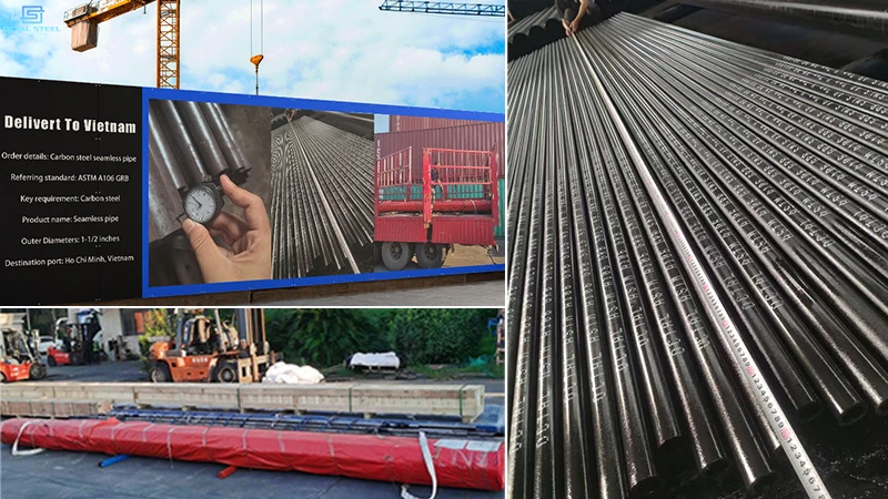 Carbon Steel Seamless Pipe ASTM A106 GRB Exported to Vietnam Carbon Steel Seamless Pipe ASTM A106 GRB Exported to Vietnam